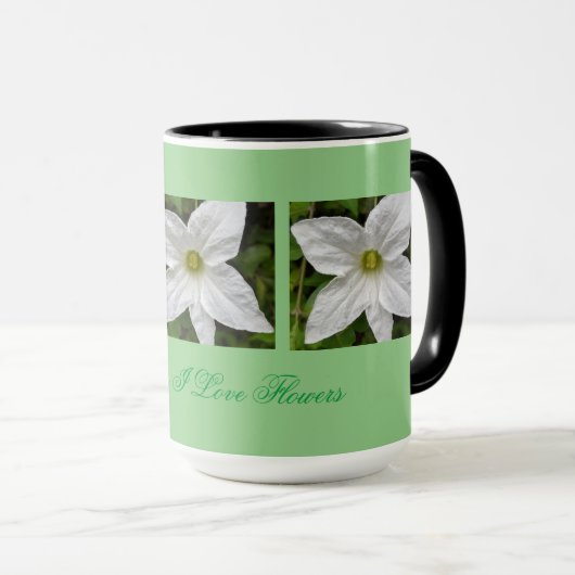 I LIEBE BLUME TASSE (VorderseiteRechts)