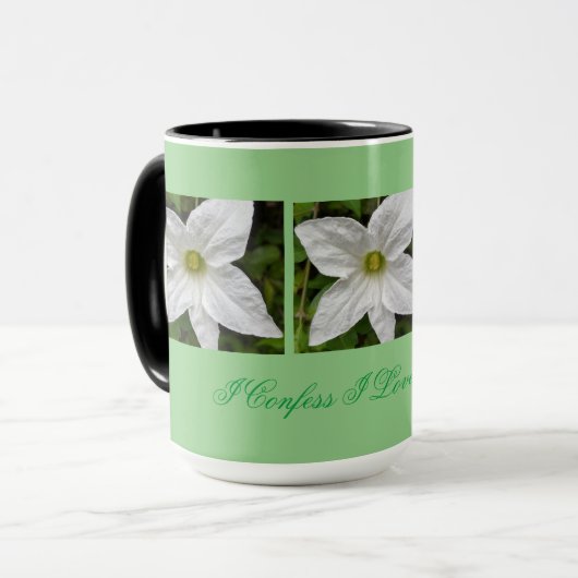 I LIEBE BLUME TASSE (Vorderseite Links)