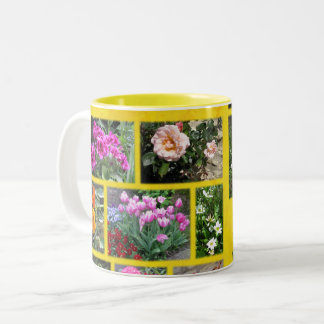 I LIEBE BLUME ZWEIFARBIGE TASSE