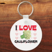 I Liebe Blumenkohl Schlüsselanhänger (Vorderseite)