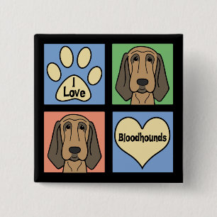 I Liebe-Bluthunde Button
