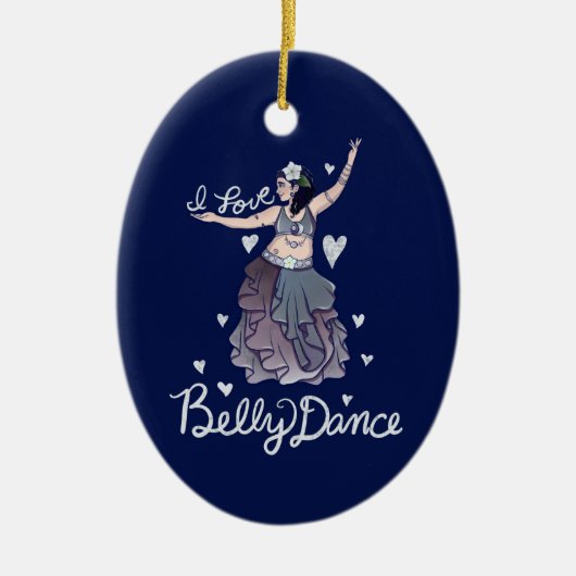 I Liebe Bly Tance Keramik Ornament (Vorne)