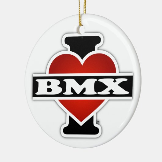 I Liebe BMX Keramikornament (Links)