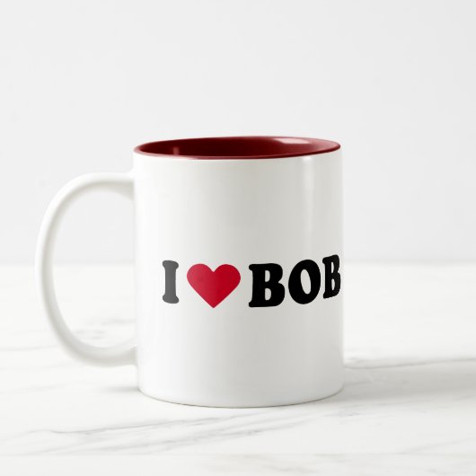 I LIEBE-BOB ZWEIFARBIGE TASSE (Links)