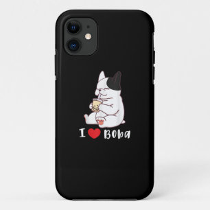 I Liebe Boba Bubble Tee Dog Cut Französisch Bulldo Case-Mate iPhone Hülle