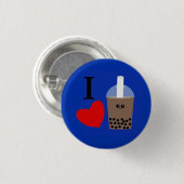 I Liebe Boba Drink #1 Schaltfläche Button (Vorne & Hinten)
