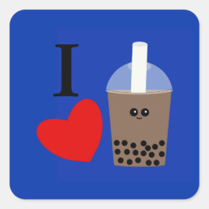 I Liebe Boba Drink #1 Stickers