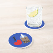 I Liebe Boba Drink #1 Untersetzer (Seite)