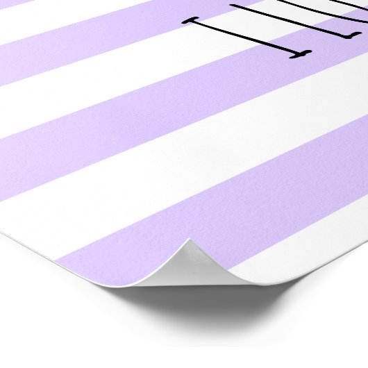 I Liebe Boba Kawaii Bubble Tea Taro Ube Lila Poster (Ecke)