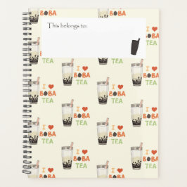 I Liebe Boba Tea Planner Planer