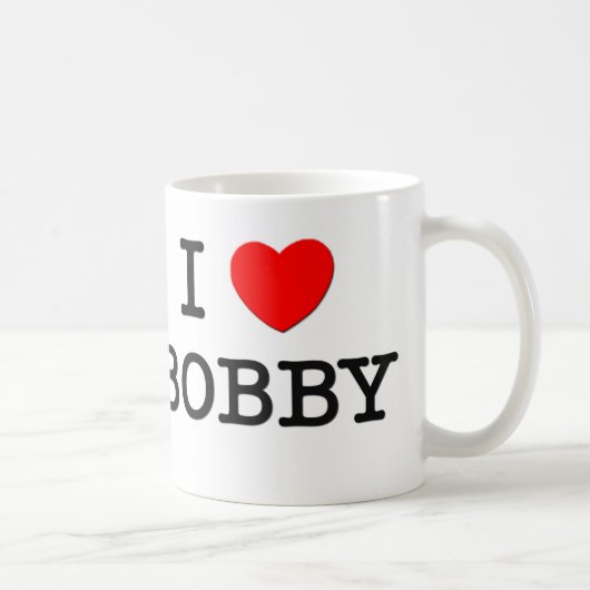 I Liebe Bobby Kaffeetasse (Rechts)