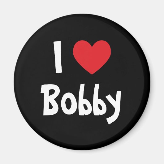 I Liebe Bobby Magnet (Vorne)