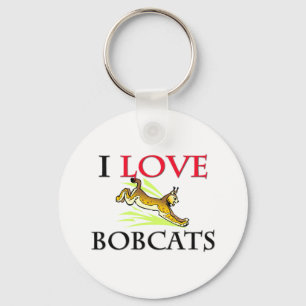 I Liebe Bobcats Schlüsselanhänger