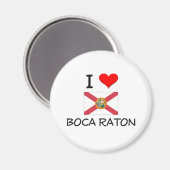I Liebe BOCA RATON Florida Magnet (Vorderseite/Rückseite)