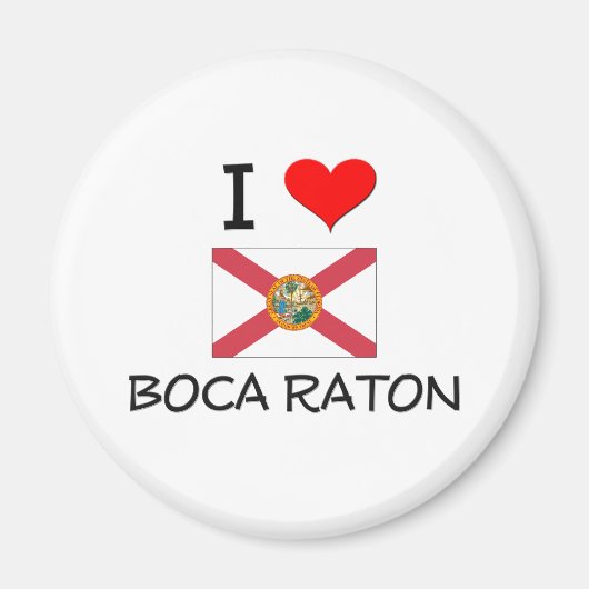 I Liebe BOCA RATON Florida Magnet (Vorne)