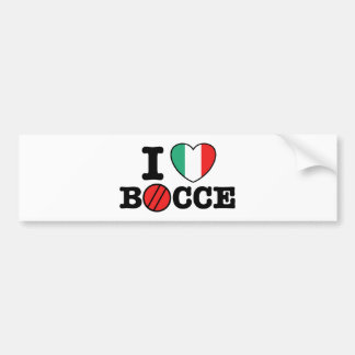 I Liebe Bocce Autoaufkleber