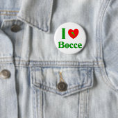 I Liebe Bocce Button (Beispiel)