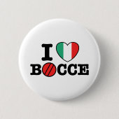 I Liebe Bocce Button (Vorderseite)