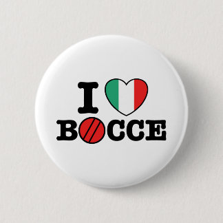 I Liebe Bocce Button