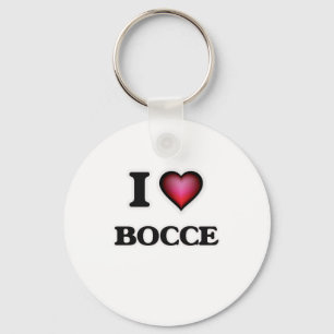 I Liebe Bocce Schlüsselanhänger