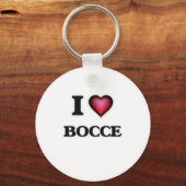 I Liebe Bocce Schlüsselanhänger (Vorderseite)