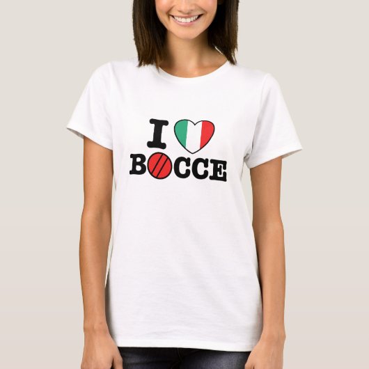 I Liebe Bocce T-Shirt (Vorderseite)