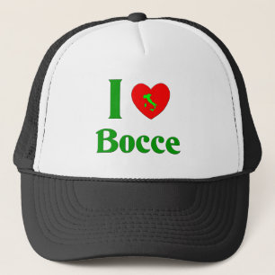 I Liebe Bocce Truckerkappe