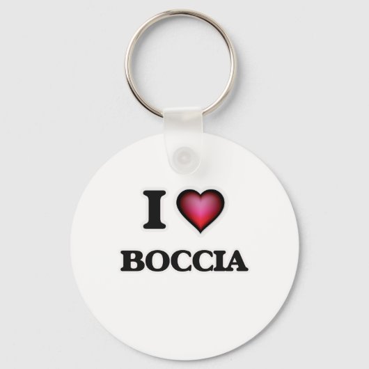 I Liebe Boccia Schlüsselanhänger (Vorderseite)