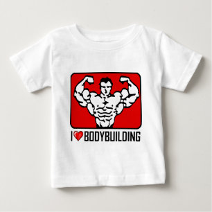 I Liebe-Bodybuilding Baby T-shirt