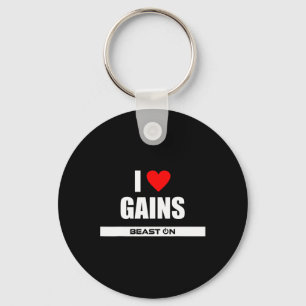I Liebe Bodybuilding Gainz Gym Fitness Traini Schlüsselanhänger