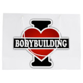 I Liebe-Bodybuilding Große Geschenktüte (Rückseite)