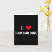I Liebe Bodybuilding - Herz - Workout Gym Body Bui Karte (Gelbe Blume)