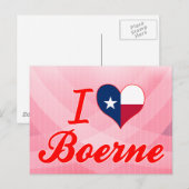 I Liebe Boerne, Texas Postkarte (Vorne/Hinten)