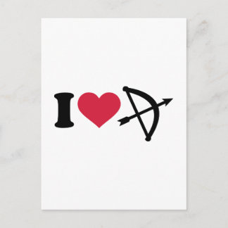I Liebe Bogenbogen Postkarte