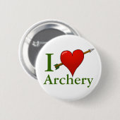 I Liebe-Bogenschießen-Abzeichen Button (Vorne & Hinten)