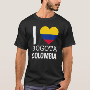 I Liebe Bogota Kolumbien Flaggenplan Kolumbien Pri T-Shirt