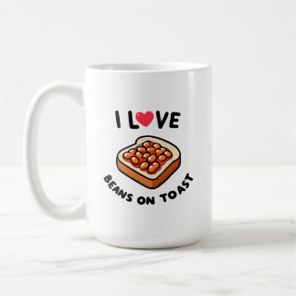 I Liebe Bohnen auf Toast Kaffeetasse