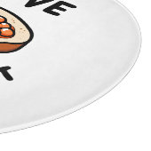 I Liebe Bohnen auf Toast Schneidebrett (Ecke)