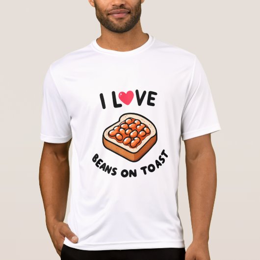 I Liebe Bohnen auf Toast T-Shirt (Vorderseite)