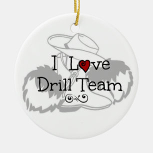 I Liebe-Bohrgerät-Team Keramik Ornament