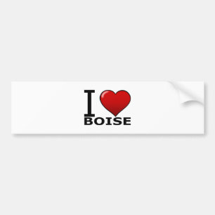 I LIEBE BOISE, IDENTIFIKATION - IDAHO AUTOAUFKLEBER
