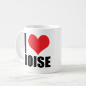 I Liebe Boise Kaffeetasse (Vorderseite Links)