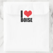 I Liebe Boise Quadratischer Aufkleber (Tasche)