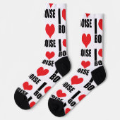 I Liebe Boise Socken (Linkes Detail)