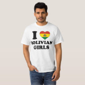 I Liebe Bolivian Girls T-Shirt (Vorne ganz)