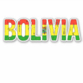 I Liebe Bolivien Aufkleber (Vorderseite)