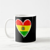I Liebe Bolivien Cool Bolivien Flag Herzdesign Bol Kaffeetasse (Links)