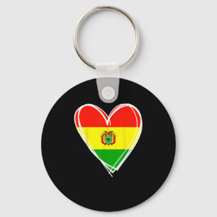 I Liebe Bolivien Cool Bolivien Flag Herzdesign Bol Schlüsselanhänger