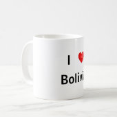 I Liebe Bolivien Kaffeetasse (Vorderseite Links)