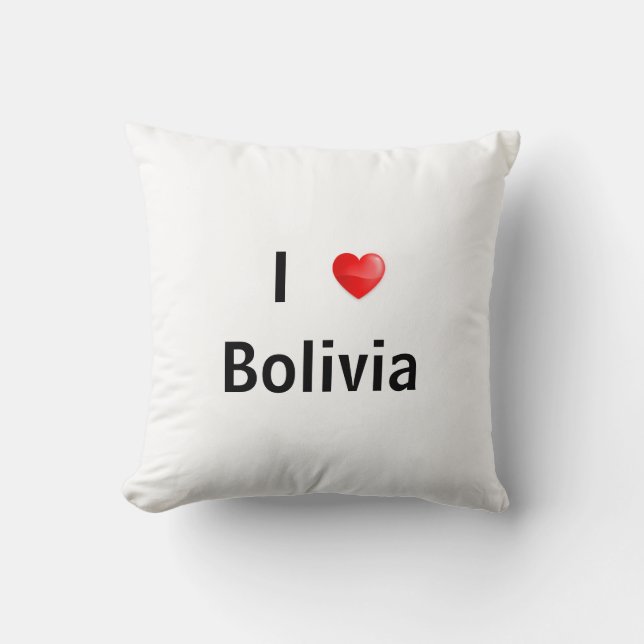 I Liebe Bolivien Kissen (Vorderseite)